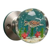 UIHECTA Tirador Puerta Decorativo úNico Pomo Puerta Retro Redondo Resina Epoxi con DiseñO Flor Tirador Decorativo Artesanal Tirador Puerta Cristal con Forma Animal para Hogares Modernos CláSicos,09