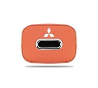 UIHFBNS Caja de pañuelos para Mitsubishi Cross/Outlander/L200/Pajero, Caja de Papel de Seda, Organizador de servilletas, Almacenamiento, decoración del Coche,C