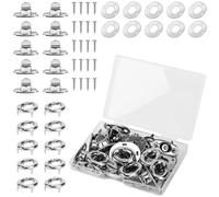 Uikdjgu 10 Juegos de Sujetadores Giratorios de Marino con Ojal de Botón Giratorio para Lonas, Barcos, Veleros, Vehículos Recreativos, Botones Giratorios de Sujeción