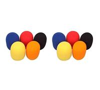 Uikdjgu 10 Piezas de Color Sólido No Desechable Cubierta de Polvo de Micrófono Cubierta de Micrófono Gruesa Cubierta de Escape de Micrófono para KTV