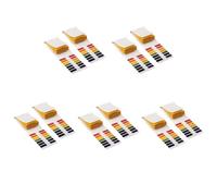 Uikdjgu 10 Unidades 160 Tiras 1-14 Ph Papel Tornasol Tiras de Prueba de Ph Cosméticos de Agua Suelo Tiras de Papel de Prueba de Ph con Tarjeta de Control