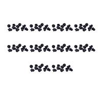 Uikdjgu 100X Goma Negra 6.35mm Jack de Audio PC PC de Micrófono DVD Cubierta Antipolvo