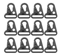 Uikdjgu 12 Piezas Clip de Boca Agrandado Eslinga Gancho OléCranon para Seguridad Bolso para Exteriores Color Negro Se Adapta una Mujeres U Hombres USA Tu Exterior Disfruta