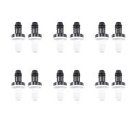 Uikdjgu 12 Unids 3/8 Pulgadas 10Mm Abs en LíNea VáLvula de RetencióN de Retorno de Agua Unidireccional para Gas Combustible Aire LíQuido