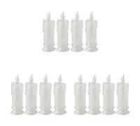 Uikdjgu 12 Velas LED Sin Llama, Velas de Pilar LED en Liquidación, Batería Incluida, Decoración para Halloween Navidad