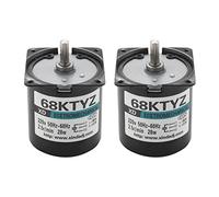 Uikdjgu 2 Pcs 68Ktyz Mini Motor de Engranajes Ac 220V 28W 2.5R / Min Motor de Engranaje SíNcrono de Imán Permanente Esfuerzo de Torsión Grande