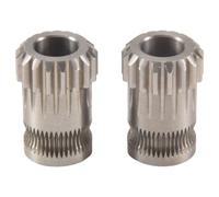 Uikdjgu 2 Piezas Extrusora Engranajes MK8 de Acero Inoxidable Ruedas de Doble ExtrusióN Bowden Gear 3D Pieza de Impresora para CR10 3
