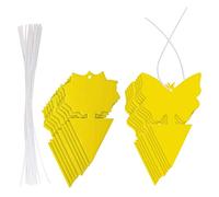 Uikdjgu 20 Piezas Trampas Adhesivas, Trampa para Moscas de la Fruta y Mosquitos Trampas Adhesivas Amarillas para Insectos para Uso y Exteriores Atrapa Insectos para Moscas Blancas