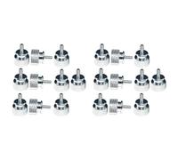 Uikdjgu 20 Unids/Lote UNC6-32 M3.5 Tornillo de Mano para Soporte de GPU PSU Caja de Computadora Tornillos de Panel Lateral Montaje de PC RefrigeracióN por Agua Plata