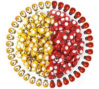 Uikdjgu 200 Piezas de Abejas de Madera, Mariquitas, Abejorros de Madera y Mariquitas para Manualidades, áLbumes de Recortes, DecoracióN de Fiestas DIY