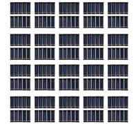 Uikdjgu 200 Piezas de Mini Panel Solar Nuevos Paneles Fotovoltaicos de Celulas Solares de 0.5V 100MA Modulo de Panel Solar de Cargador de Bateria DIY 53 x 18 x 2.5mm