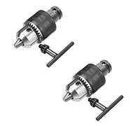 Uikdjgu 2piezas 1.5-10 mm 1/16 Pulgada - 3/8 Pulgada Capacidad Llave Taladro Portabrocas Llave Convertidor 1/2 Pulgada Adaptador