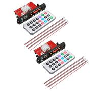 Uikdjgu 2piezas 2X60W Amplificador Bluetooth 5.0 Placa Decodificadora de MP3 Manos 12V Reproductor de Música Inalámbrico Módulo de Audio USB TF AUX Radio FM
