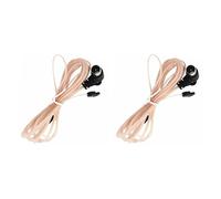 Uikdjgu 2X Antena de Radio FM 75 Dipolo Interior T Antenas Cobre HD Antena Receptor Macho Tipo F Conector para Estaciones de Radio FM