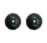 Uikdjgu 2X Hoja CortacéSped Dientes Cadena 9 Pulgadas,Desbrozadora Motosierra 20 Dientes,Desbrozadora Hierba Resistente para Recortadora EléCtrica Gas para JardíN (B)
