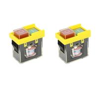Uikdjgu 2X Kjd6 5E4 250V 6A Interruptor de Seguridad Universal: Electromagnético Impermeable, Interruptor de Herramienta Corte de Energía, Botón de