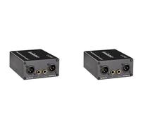 Uikdjgu 2X LA2XS Audio Isolator el Filtro de ReduccióN de Ruido Elimina el Ruido Actual Mezclador de Doble Canal 6.5 XLR Aisladores de Audio