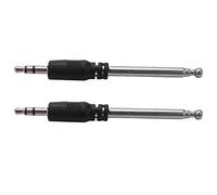 Uikdjgu 2X Radio Antena 3.5Mm 4 Secciones TelescóPica Antena FM Radio para TeléFono Celular MóVil Mp3 Mp4 Audio Equipment