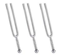 Uikdjgu 3X 440Hz Diapason de acero inoxidable de tono A Sintonizador Instrumento musical Regalo