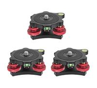 Uikdjgu 3X Base Niveladora para TríPode Base Niveladora Base de Ajuste Placa de PanoráMico Base de Mesa de Ajuste para CáMara DSLR