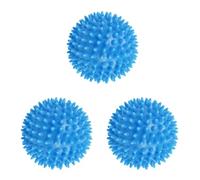Uikdjgu 3X Bola de Masaje Puntiaguda, Bola de Estrés Duro de 7,5 cm para Ejercicio Deportivo de Fitness (Azul)