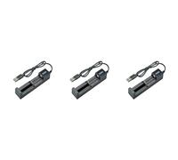 Uikdjgu 3X Cargador de Batería USB 1 Ranura Cargador de Batería de Litio Recargable de Carga Rápida Universal para 18650 26650 14500 16340