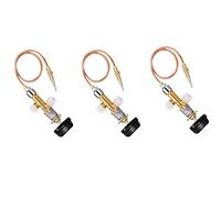 Uikdjgu 3X Kit de Válvula de Control de Seguridad de Falla de Chimenea de Gas LPG de Baja Presión Reemplazo de Termopar de Calentador de Gas 5/8-18UNF