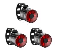 Uikdjgu 3X Luces de Bicicleta Luz Trasera de Flash una Prueba de Agua Luz Trasera de Bicicleta Luz Trasera de Bicicleta de Montaña Faros Delanteros y Luces Traseras LED Rojo