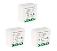 Uikdjgu 3X Mini Interruptor de Relé WiFi Inteligente, MóDulo de Interruptor de Luz con Temporizador de Bricolaje AplicacióN Smart Life/Tuya, Control Remoto InaláMbrico