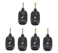 Uikdjgu 3X UHF Guitar Inalambrico Transmisor Receptor Incorporado Recargable