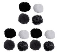 Uikdjgu 3X Universal Lavalier MicróFono Furry Parabrisas Fur Windshield Wind Muff Soft para Lapel Lavalier Mic 5mm