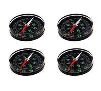 Uikdjgu 4 Piezas Brujula de Camping 40 mm Transparente Llena de Liquido Conjunto de Excursion para Exploradores Al Aire Libre