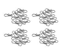 Uikdjgu 40 Piezas de Broche de Metal Giratorio de Clips de Langosta para DIY de Bolsas Plateado