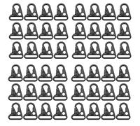 Uikdjgu 48 Piezas Clip de Boca Agrandado Eslinga Gancho Olécranon para Seguridad Bolso para Exteriores Color Negro Se Adapta Una Mujeres U Hombres USA Tu Exterior Disfruta