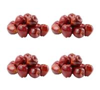 Uikdjgu 48 Piezas de Manzanas de Frutas Falsas Manzanas Artificiales Simulación Realista Manzanas Rojas Decoración de la Casa para la Naturaleza Muerta Decoración de la Cocina