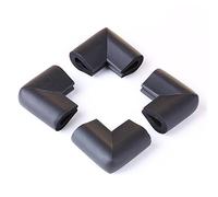 Uikdjgu 4Pcs Esquina de Parachoques Protectores para Borde Table Seguridad de Bebes Negro