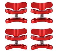 Uikdjgu 4X Accesorio de Camara Clip de Mariposa de Bola de Luz de Buceo Abrazadera de Brazo Montaje de Aluminio para Hero 3 + / 4/5 Gitup SJ6000 Camara Rojo
