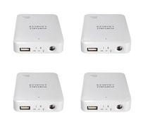 Uikdjgu 4X Caja de Bateria del Banco de la Energia del USB Portatil Cargador de Bateria Externa del Paquete del Cargador de Bateria de Emergencia 4X AA para Telefonos,
