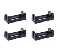 Uikdjgu 4X Carcasa de PláStico 3V CR123a BotóN Celda Enchufes de Batería Estuche Soporte Negro