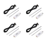 Uikdjgu 4X para Blog RTL-SDR Receptor RTL SDR V3 RTL2832U 0.1MHz-1.7GHz TCXO SMA Receptor de Radio Definido por Software con Antena