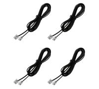 Uikdjgu 4X RJ11 6P4C Cuerda Cable de Telefono Modem ADSL 2 Metros