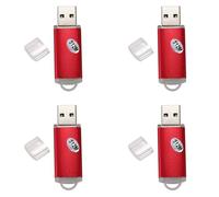 Uikdjgu 4X USB 2.0 Flash Memory Stick Pen Drive Almacenamiento Thumb Color de Pulgar: Rojo Capacidad de Memoria Flash: 512 MB