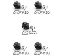 Uikdjgu 5 Conjunto Cilindro Cortador de Cepillo de 40mm Y Anillo de Pistón con Jaula de Agujas para 43Cc Cg430, Varios Recortadores de Desbrozadora 40-5 Bg430