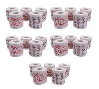 Uikdjgu 5 Estilos de Rollo de Papel de Papá Toallas de Papel de Seda Decoraciones NavideñAs Navidad Papá Sala de Oficina Papel HigiéNico 25 Rollos