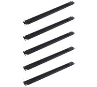 Uikdjgu 5 Pieza 1U 19 Pulgadas MONTAJE en RACK Placa Ciega Montaje en Rack Panel de Cepillo de Red en Gabinete de Servidor GestióN de Cables