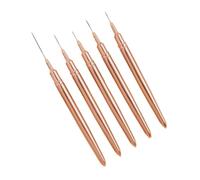 Uikdjgu 5 Piezas 7/9/11/15/25 mm Juego Pinceles para Delineador de Uñas Kits de Pinceles para Uñas de Gel UV Pintura de Líneas de Rayas Francesas Herramientas para Bolígrafos de Flores, D