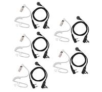 Uikdjgu 5X Auriculares Mic PTT de 2 Pines Auricular intrauditivo del Tubo acustico encubierto para UV-5R -888S CB Accesorios de Radio
