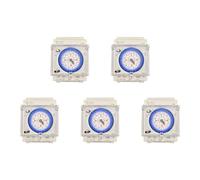 Uikdjgu 5X Interruptor Temporizador Mecánico Analógico 110V-220V 24 Horas Programable Diariamente 15 Minutos Reléinterruptor de Tiempo de Ajuste SUL181D Caliente