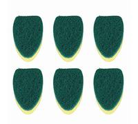 Uikdjgu 6 Piezas de Repuesto para Varilla de, Cabezal de Esponja, Repuesto para Cepillo de Varilla para, Almohadilla para de Esponja para Cepillo de Limpieza de Cocina