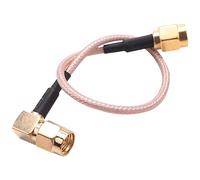 Uikdjgu 6 Pulgada SMA Macho a SMA RG316 Cable Jumper de Macho Clavija de Angulo Recto RG316